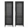 Artiss Slim Buffet Cabinet Sideboard 45cm Black with Fluted Glass Door and Adjustable Shelves