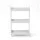 Artiss 3 Tier Slim Storage Trolley Narrow Utility Organiser Rack with Wheels and Hooks White