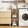 Artiss 3 Tier Slim Storage Trolley Narrow Utility Organiser Rack with Wheels and Hooks White