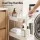 Artiss 3 Tier Slim Storage Trolley Narrow Utility Organiser Rack with Wheels and Hooks White