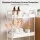 Artiss 3 Tier Slim Storage Trolley Narrow Utility Organiser Rack with Wheels and Hooks White