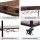 Artiss Kitchen Island Rolling Serving Cart, Metal & Oak, 78x40x90cm, Mobile Storage with Wine & Glass Racks
