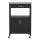 Artiss Kitchen Island Trolley 60cm Rolling Cart with Stainless Steel Top, Drawer, Cupboard, Black, Portable Storage
