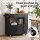 Artiss Kitchen Island Trolley with Storage Drawer and Cabinet White and Pine