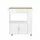 Artiss Mobile Kitchen Island Trolley, Engineered Wood, 75x46x92.5cm, Black/Pine - Versatile Cart for Kitchen & Bar