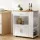 Artiss Mobile Kitchen Island Trolley, Engineered Wood, 75x46x92.5cm, Black/Pine - Versatile Cart for Kitchen & Bar