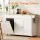 Artiss 150cm Kitchen Island Trolley Rolling Serving Cart White Oak Foldable Drop Leaf with AC and USB