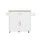 Artiss 90cm Kitchen Island Trolley with Foldable Drop Leaf Rolling Serving Cart White Oak Cabinet Storage