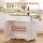 Artiss 90cm Kitchen Island Trolley with Foldable Drop Leaf Rolling Serving Cart White Oak Cabinet Storage