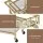 Artiss Gold Bar Cart 72cm - Elegant Drinks Trolley with Wine Rack, Glass Holder, Hooks, and Mirrored Glass Shelves