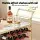 Artiss Marble Bar Cart - Gold Metal Frame, 85cm, Wine Rack & Glass Holder, Rolling Kitchen Island with Lockable Wheels