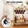 Artiss Marble Bar Cart - Gold Metal Frame, 85cm, Wine Rack & Glass Holder, Rolling Kitchen Island with Lockable Wheels