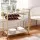 Artiss Marble Bar Cart - Gold Metal Frame, 85cm, Wine Rack & Glass Holder, Rolling Kitchen Island with Lockable Wheels