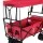Gardeon Garden Cart with Removable Canopy, Steel & 600D Polyester, 92x55x100cm, Red - Versatile Outdoor Trolley
