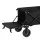Gardeon Garden Cart, Steel & 600D Polyester, 92x48x61cm, Black, Multipurpose Trolley with 360° Wheels & Rear Opening