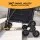 Emajin Folding Aluminium Stair Climbing Shopping Cart Trolley Black 50kg Capacity Foldable Utility Trolley for Groceries