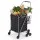 Emajin Folding Aluminium Stair Climbing Shopping Cart Trolley Silver Black Lightweight 50kg Capacity