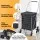 Emajin Folding Aluminium Stair Climbing Shopping Cart Trolley Silver Black Lightweight 50kg Capacity