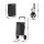 Emajin Foldable Shopping Trolley Cart 45KG Capacity, Aluminium Frame, Large 45L, Black, Water-Resistant, 2 Wheels