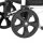 Emajin Foldable Shopping Trolley Cart 45KG Capacity, Aluminium Frame, Large 45L, Black, Water-Resistant, 2 Wheels