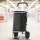 Emajin Foldable Shopping Trolley Cart 45KG Capacity, Aluminium Frame, Large 45L, Black, Water-Resistant, 2 Wheels