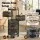 Artiss 5-Tier Rotating Storage Trolley Kitchen Cart Black with 360° Wheels Magnetic Closure Detachable Baskets
