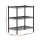 Artiss 3-Tier Adjustable Steel Shelving Unit - 50kg Capacity, Rust-Resistant, V-Mesh Surface, 60x35x70cm, Black