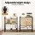 Artiss 3-Tier Adjustable Steel Shelving Unit - 50kg Capacity, Rust-Resistant, V-Mesh Surface, 60x35x70cm, Black