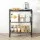 Artiss 3-Tier Adjustable Steel Shelving Unit - 50kg Capacity, Rust-Resistant, V-Mesh Surface, 60x35x70cm, Black