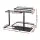Artiss Under Sink Organiser Storage with 2 Slide-Out Drawers 5 Height Settings for Kitchen Bathroom Black