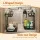 Artiss Under Sink Organiser Storage with 2 Slide-Out Drawers 5 Height Settings for Kitchen Bathroom Black