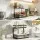 Artiss Under Sink Organiser Storage with 2 Slide-Out Drawers 5 Height Settings for Kitchen Bathroom Black