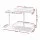 Artiss Under Sink Organiser Storage with 2 Slide-Out Drawers Adjustable Height White for Kitchen Bathroom Cabinets