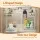 Artiss Under Sink Organiser Storage with 2 Slide-Out Drawers Adjustable Height White for Kitchen Bathroom Cabinets