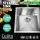 Cefito 45x39cm Stainless Steel Kitchen Sink - Handmade, R10 Corners, X-Flume Design, Soundproof, Satin Finish