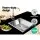 Cefito 45x39cm Stainless Steel Kitchen Sink - Handmade, R10 Corners, X-Flume Design, Soundproof, Satin Finish