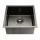 Cefito Kitchen Sink, Stainless Steel, 44x44cm, Black, Single Bowl, Scratch-Proof, Anti-Bacterial, Easy Drainage