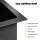 Cefito 51x45cm Stainless Steel Kitchen Sink with Pull-Out Mixer Tap, Single Bowl, Black, PVD Coated, R10 Corners