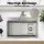 Cefito 304 Stainless Steel Bar Sink 68cm Millet Grain Surface Silver with Cutting Board and Secondary Bowl