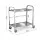 Cefito 2-Tier Stainless Steel Kitchen Trolley with Wheels, 84x56x98cm – Durable, Mobile, 100kg Capacity, Easy to Clean
