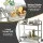 Cefito 2-Tier Stainless Steel Kitchen Trolley with Wheels, 84x56x98cm – Durable, Mobile, 100kg Capacity, Easy to Clean