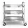 Cefito 3-Tier Stainless Steel Kitchen Trolley with Lockable Wheels, 89x50x83cm – Durable, Mobile, Easy to Assemble