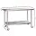 Cefito 1524x610mm Stainless Steel Kitchen Bench with 304 Grade, Adjustable Shelf, Lockable Wheels, Heavy Duty Design