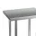 Cefito Stainless Steel Kitchen Work Bench 610x457mm - Durable 430 Steel, Adjustable Shelves & Feet, Easy Assembly