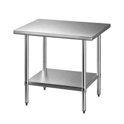 Cefito Stainless Steel Kitchen Bench 914 x 762mm Commercial Grade 430 Work Top