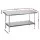 Cefito Stainless Steel Kitchen Bench 1524 x 762mm Commercial Grade 430 Steel Adjustable Shelf and Legs