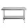 Cefito Stainless Steel Kitchen Bench 1524 x 762mm Commercial Grade 430 Steel Adjustable Shelf and Legs