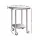 Cefito 610x610mm Stainless Steel Kitchen Bench with Wheels - Durable 430 Steel, Adjustable Shelves, Lockable Castors