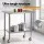 Cefito Stainless Steel Kitchen Work Table 914x762mm with Adjustable Shelf and Castor Wheels