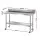 Cefito Stainless Steel Kitchen Bench with Integrated Splashback 1500x600x900mm 430 Food Grade Heavy Duty Commercial